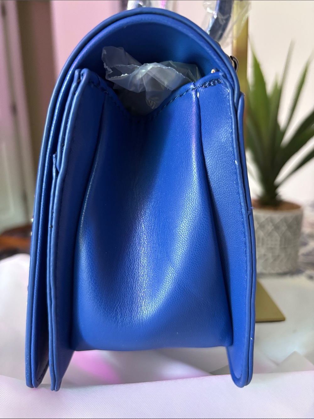 Badgley Mischka Quilted Vegan Leather Crossbody NWT - Picture 8 of 14